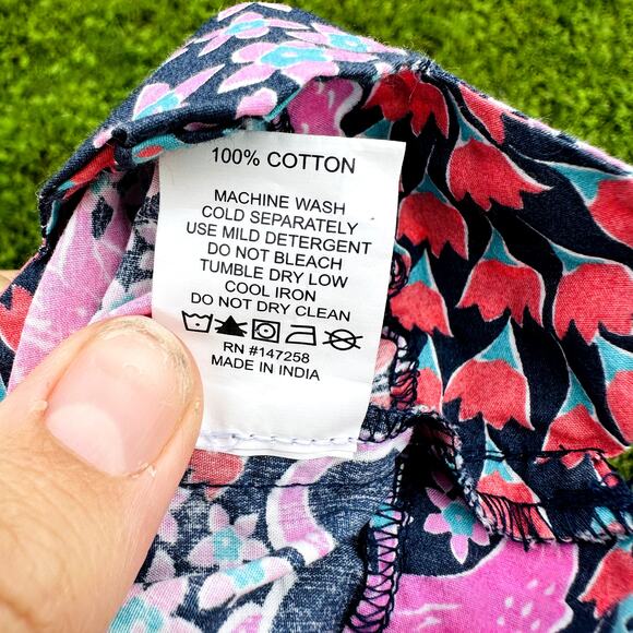 Simply Southern Pink and Blue Patterned Blouse - Picture 4 of 4